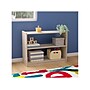 Flash Furniture Bright Beginnings 2-Section Storage Unit, 24.5"H x 31.5"W x 11.75"D, Brown (MK-KE23919-GG)~#|#~2339E9AF-DD49-48CA-9AED41A4672DE131_sc7