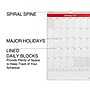 2024 Staples 15" x 22" Wall Calendar, Red/White (ST53925-24)~#|#~233C87AA-65DA-4172-B24F1ADC6D5BA0B3_sc7