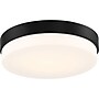 Viribright Roma 1-Light LED Flush Mount, Matte Black (220007)~#|#~233DC533-A344-471A-A23A58C8D27248CF_sc7