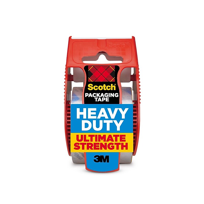 Scotch Heavy Duty Shipping Packaging Tape, 1.88 in x 27.7 yd, Clear (142L) image 1
