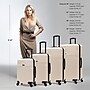 InUSA Resilience 4-Piece Hardside Spinner Luggage Set, TSA Checkpoint Friendly, Sand (IURESSMLXL-SAN)~#|#~234846AB-C6B6-4287-B426F92B26A09114_sc7