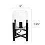 Creekwood Home 13.5" LED Table Lamp, Black/Clear Glass (CWT-1000-CL)~#|#~234A593E-A391-4494-A2F99E9EE423A7F2_sc7