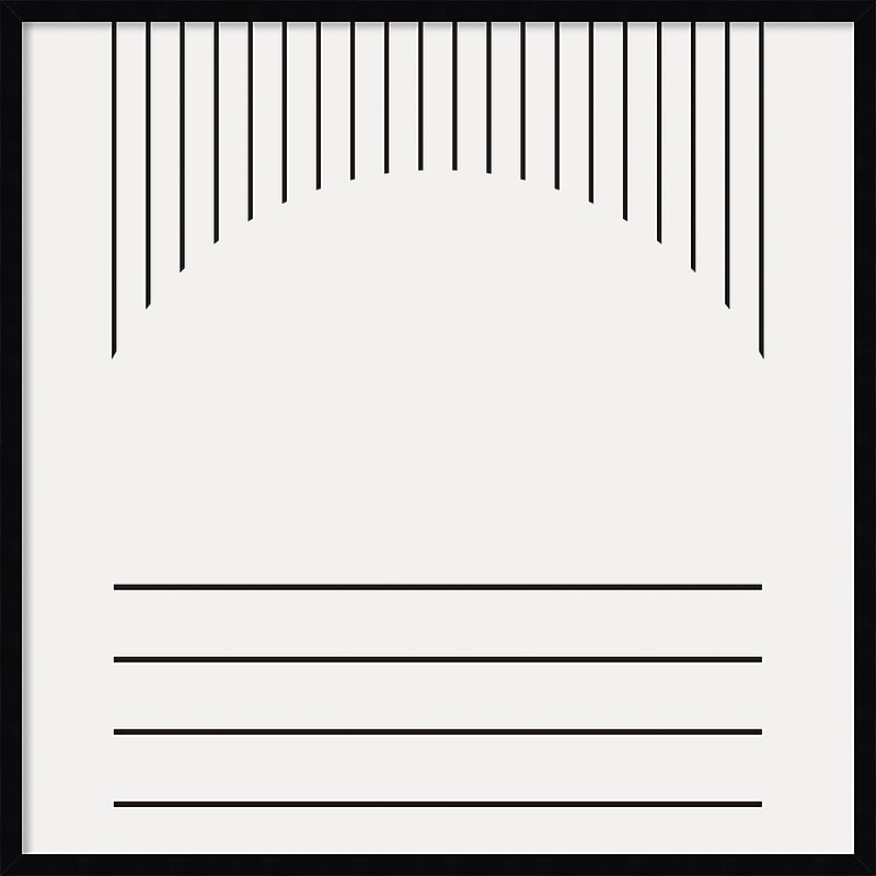 Amanti Art Modern Statement Stripes 2 by The Creative Bunch Studio Wood Framed Wall Art Print, 33" x 33" (A42677160265) image 1