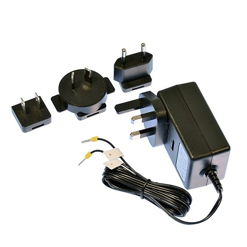 Brainboxes BB Series Plastic Travel Power Adapter, Black (PW-400) image 1