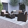 Flash Furniture Seneca Faux Rattan Chair, Loveseat and Table Set, Chocolate Brown, 4/Set (DADSF112TCBN)~#|#~235722E4-1D4E-4F7F-9D7BB498CE9315CC_sc7