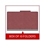 Medical Arts Press Pressboard Classification Folder, 2 Dividers, 2" Expansion, Legal Size, Dark Red, 10/Box (DV-T52-26-3ARD)~#|#~2358A23B-0A51-44D9-80AEC1C8A422162D_sc7