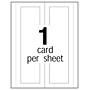 Avery Large Embossed 3.5" x 11"  White Matte Table Tent, Inkjet/Laser, 50/Pack (05309)~#|#~235E2229-6FC9-442C-824BC5D6F9636720_sc7