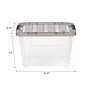 Iris 19 Quart Stack and Pull Plastic Latching Storage Bin, Clear (500206)~#|#~235F4A27-3B06-4D76-9E8BC42DF59F67FB_sc7