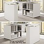 Bush Business Furniture Stratus 60"W Electric Adjustable Standing Desk with Bookcase, White (SUT005WH)~#|#~2360E502-0D3A-4BE6-8FF4E3C79239027D_sc7