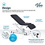 Viva Comfort XRO 3-Section Electric Height and Back Adjustable Exam Table, 600 lb Capacity, Black (ADI903-21-BLK-MK)~#|#~23623B01-3F13-4A9C-AB0AA35327C20C4D_sc7