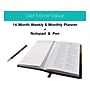 2025 Global Printed Products 3.5" x 6" Weekly & Monthly Planner, Faux Leather Cover, Black/Brown (SPLS25-BRN36-P)~#|#~236425C6-ADB7-4E04-8F3EDAC556136DE2_sc7