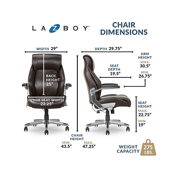 La-Z-Boy Meyer Ergonomic Bonded Leather Swivel Executive La-Z-Boy Meyer Ergonomic Bonded Leather Swivel Executive
