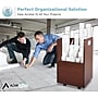 AdirOffice 20-Slot Mobile Roll File, 24.75"H x 15.25"W x 13.25"D, Mahogany (624-MA-KIT1)~#|#~23653370-713E-4938-84A6DED085343E8D_sc7