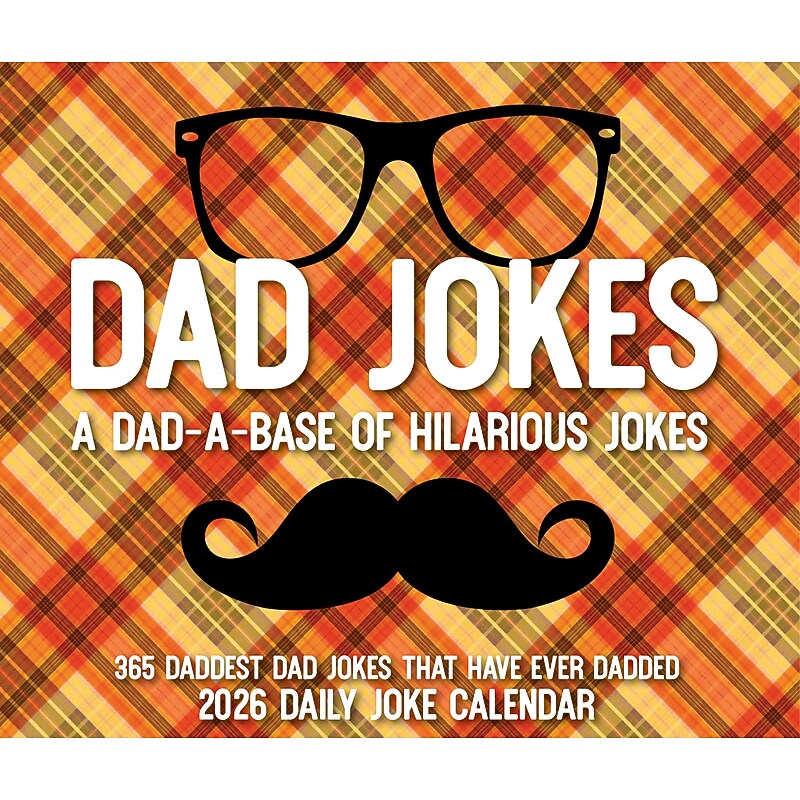 2026 Willow Creek Dad Jokes 6.2" x 5.4" Day-to-Day Calendar (54109) image 1