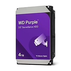 Western Digital Purple 4TB 3.5” SATA Internal Hard Drive (WD44PURZ