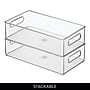iDESIGN Stackable Plastic Storage Bin, Clear, 3/Pack (70530M3)~#|#~23687F41-C3B7-4185-BBFF5F27A5403D79_sc7
