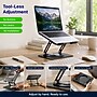 Uncaged Ergonomics Adjustable Swivel Laptop Stand for Desk, Steel, 360° Rotation, Up to 16", Black~#|#~2369924B-F2A1-4454-B96268E38A73CB60_sc7