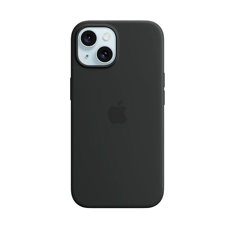 Apple iPhone 15 Silicone Case with MagSafe, Black (MT0J3ZM/A) image 1