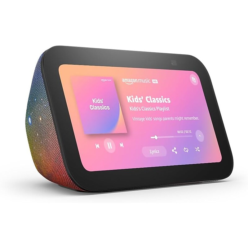 Amazon Echo Show 5 Kids (3rd Generation) 5.5” Smart Display, Galaxy (B09B2SB77Q) image 1