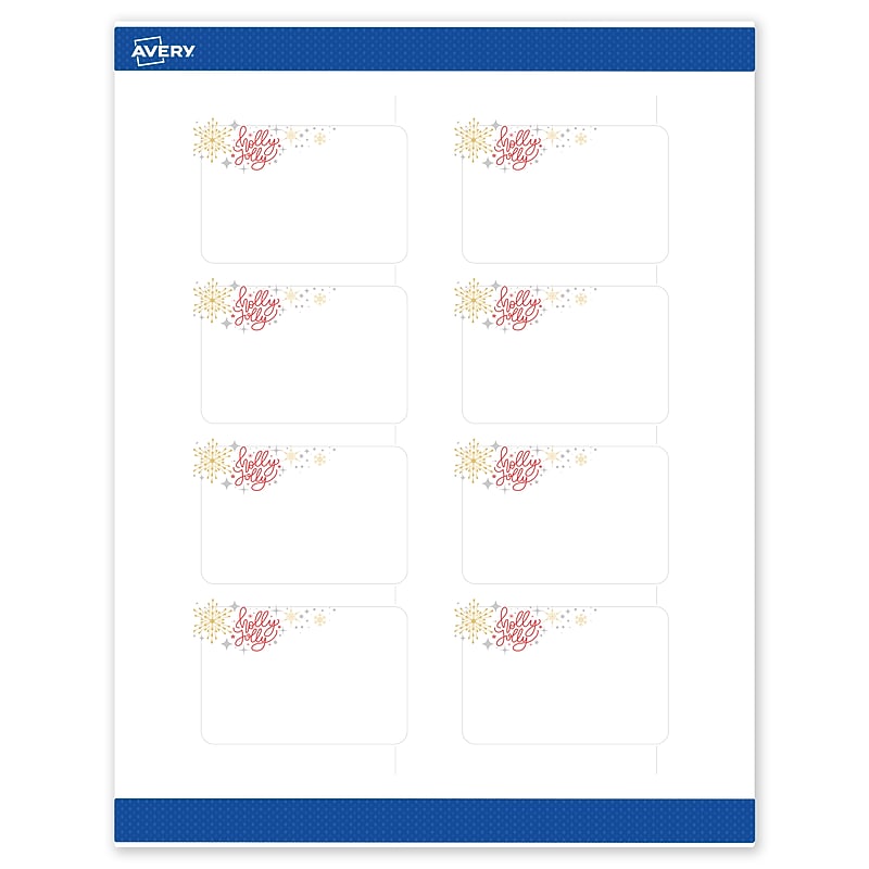 Avery Rectangle Multipurpose Labels, 2" x 3", White, 80/Pack (19479370418) image 1