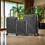 DUKAP Zahav 3-Piece Hardside Spinner Luggage Set, TSA Checkpoint Friendly, Black (DKZAHSML-BLK)~#|#~236A455B-FBD6-49E8-8833079950022243_sc7
