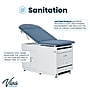 Viva Comfort Exam Table, 500 lbs. Capacity, Blue (ADI996-09-S2-BLU-MK)~#|#~236AA1E6-F145-4CCC-887B561E46A8F846_sc7