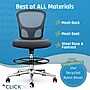 Click365 Armless Mesh Drafting Chair, Grey (CCHR10004B)~#|#~236AC33E-DD58-4943-89E9DB73D036D6E3_sc7