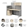 Bush Business Furniture Office in an Hour 63"H x 65"W Cubicle Panel Workstation, Natural Elm (WC36592-03STGK)~#|#~237468B4-4CE8-4CC1-8611856B84D2CA19_sc7