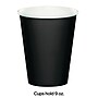 Creative Converting 9 oz Black Paper Cups, 240 /Pack (56134B)~#|#~237545C6-9BE5-4519-B0CFA772FE95A8EE_sc7