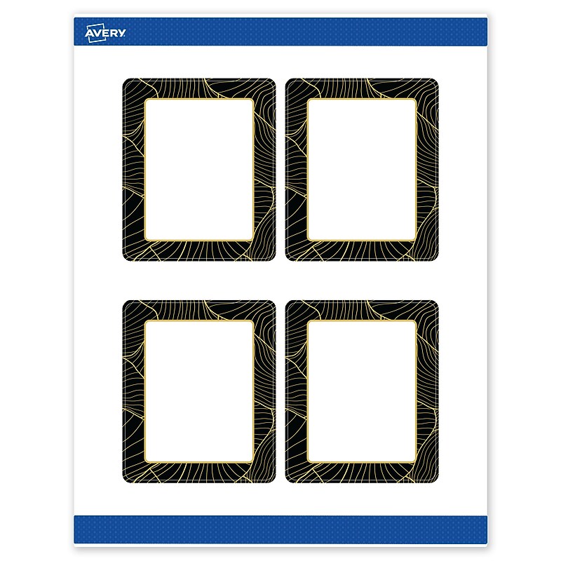 Avery Laser/Inkjet Rectangle Multipurpose Labels, 4" x 3-1/3", White, 40/Pack (S00ETG) image 1