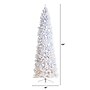 Nearly Natural 10-ft Slim White Artificial Christmas Tree with 800 Warm White LED Lights and 2420 Bendable Branches (T3364)~#|#~2379138A-D687-4B5F-896ECCA9F497B720_sc7