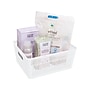 Simplify Slide to Stack Storage Tote, Plastic, White, 2/Pack (25930-WHITE-ST)~#|#~237A75D3-926C-48C2-887388C52EF9B47D_sc7