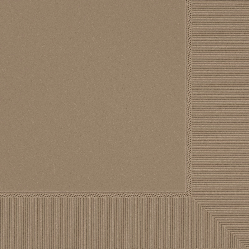 Party City Lunch Napkin, 2-Ply, Taupe, 40/Pack (AM61211-162) image 1