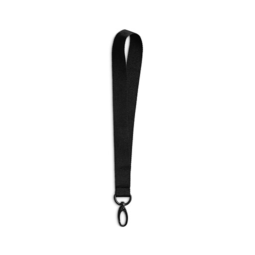 Staples Wrist Lanyard, 9" Length, Nylon, Black (51920) Staples