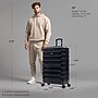 InUSA Trend 34.05" Hardside Suitcase, 4-Wheeled Spinner, TSA Checkpoint Friendly, Black (IUTRE00XL-BLK)~#|#~237CAC47-AC5E-44F6-BFDA17B181C12BD8_sc7