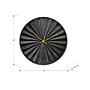 Monarch Specialties Inc. 12" Round Wall Clock, Black (I 9113)~#|#~23812D38-2901-4DC3-B3CC118D8D4B7B1B_sc7