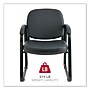 Reception Lounge Series SLED Base Guest Chair, Black Fabric~#|#~2382310F-4B44-45DA-BF23D7AA15843672_sc7