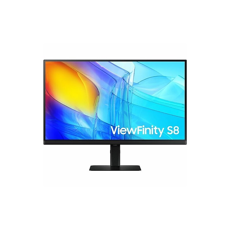Samsung ViewFinity S8 27" 4K Ultra HD 60 Hz LCD Monitor, Black (LS27D802EANXGO) image 1
