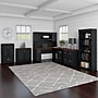 Bush Furniture Fairview 60"W L Shaped Desk with Drawers and Storage Cabinet, Antique Black/Hansen Cherry (WC53930-03K)~#|#~23875776-C33A-470C-B6BCA1159D163CFB_sc7