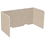 Versare SoundSorb Foldable Fabric Freestanding Privacy Panel, 24"H x 48"W, Beige (DS7826103-1)~#|#~2387BE8E-F263-4D1E-AD55375445E25453_sc7