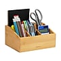 Mind Reader 7-Compartment Desk Organizer, Brown (BORG-BRN)~#|#~2387C7EB-4F1B-45B4-8B77C909CD243F27_sc7