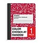 Staples 1-Subject Composition Notebook, 7.5" x 9.75", Wide Ruled, 100 Sheets, Color chosen at random (ST55077C)~#|#~2389EEF2-D7FF-400F-A0BF61C49C0D31C7_sc7