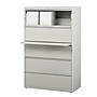 Staples 5-Drawer Lateral File Cabinet, Letter/Legal Size, Lockable, 67.63"H x 36"W x 18.63"D, Light Gray (60918/17640)~#|#~238C7967-C731-4C9E-A745D4521510E532_sc7