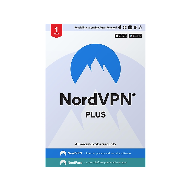 NordVPN Plus for 6 Users,10 Devices, Windows/Mac/Android/iOS, Download (RL-PLUSSTP) image 1