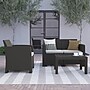 Flash Furniture Seneca Faux Rattan Chair, Loveseat and Table Set, Dark Gray, 4/Set (DADSF112TDKGY)~#|#~238E72F5-8485-4B9D-A151A8F5EABFBF55_sc7