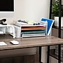 Mind Reader Metal Desktop Organizer Letter Tray, 16.75"L x 9.15"W x 6"H, White (4TSIDE2-WHT)~#|#~238F214A-C00B-41DD-B5189B02C1C1F15B_sc7