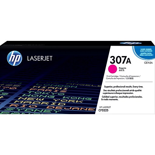 HP 307A Magenta Standard Yield Toner Cartridge, Prints Up to 7,300