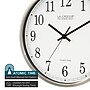 La Crosse Technology 12 Inch Atomic Analog Wall Clock, Stainless Steel (WT-3126B)~#|#~239C7C6C-8B49-466E-96722196CBCCA46D_sc7