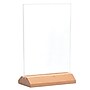Excello Global Products Generic Holder, 5" x 7", Desktop/Countertop, Brown Acrylic (SGNH-WB-5X7)~#|#~23A13A66-0BF8-47D2-9ABF6B1AEC92E4EE_sc7