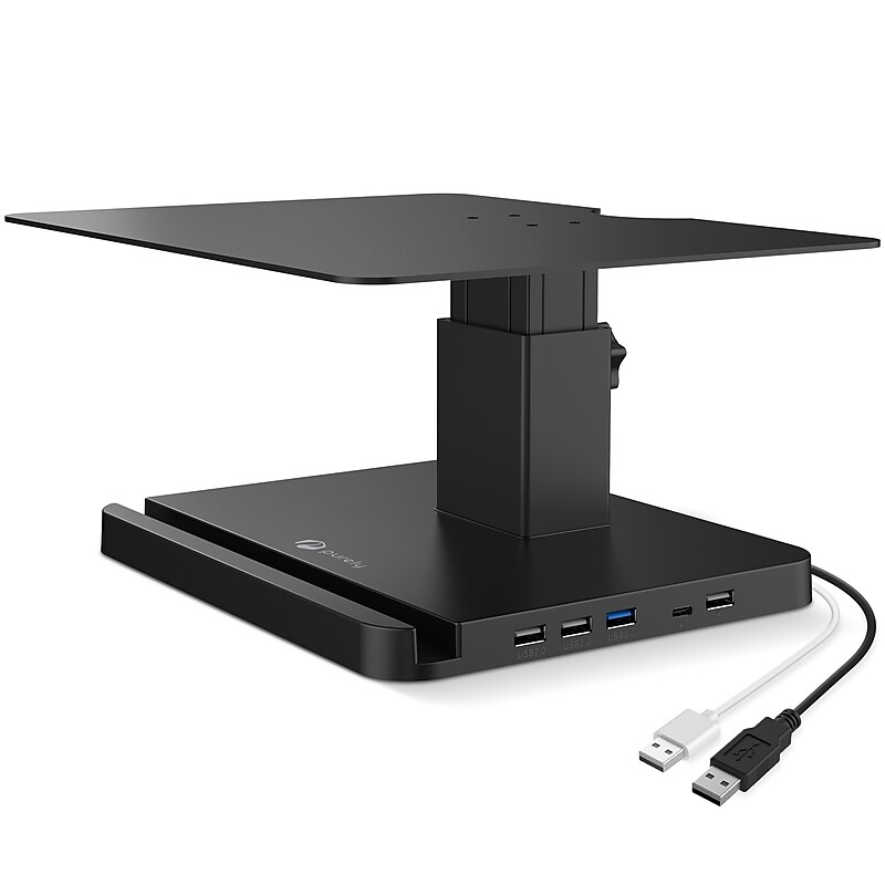 Purely S402 Adjustable Monitor Stand, Up to 22" Monitor, Black (PMS402) image 1